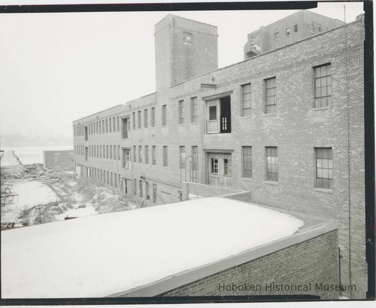 B+W photo of buildings, interiors and exteriors, of the Bethlehem Steel Shipyard, Hoboken Division, no date (ca 1990.) picture number 1