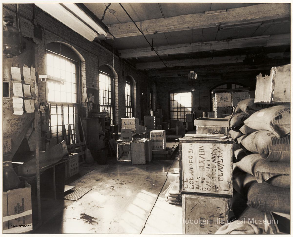 Digital image of photograph of interior of building at 1300 Hudson Street, Hoboken, no date, circa 1970's. picture number 1