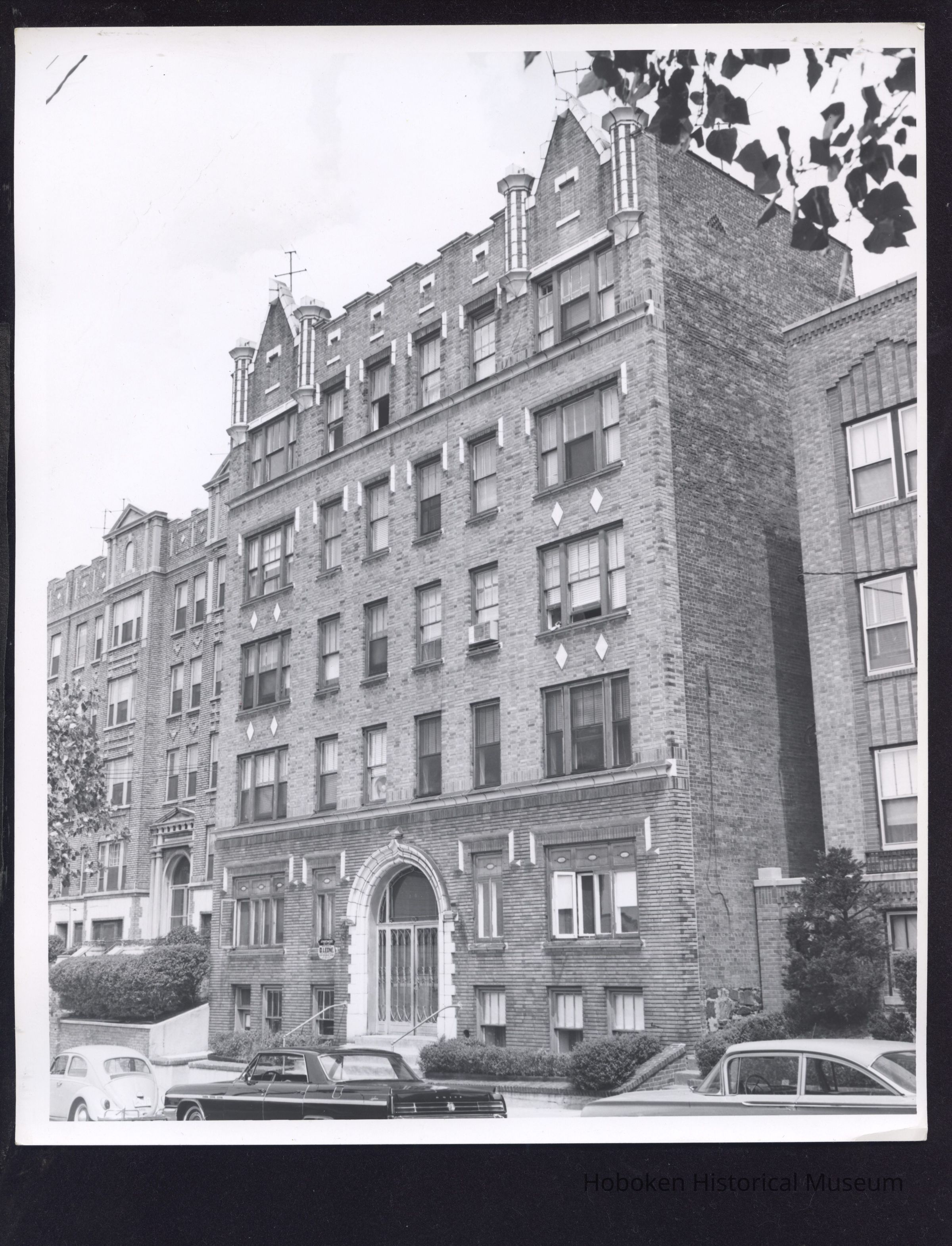 B&W photo of apartment building at 106 Glenwood Avenue, Jersey City. picture number 1