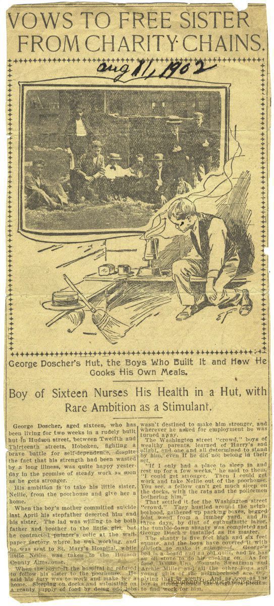 Newspaper clipping from album of article 