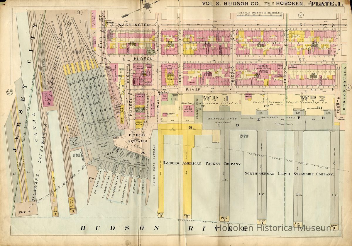 Hopkins Atlas 1909 plate one full map