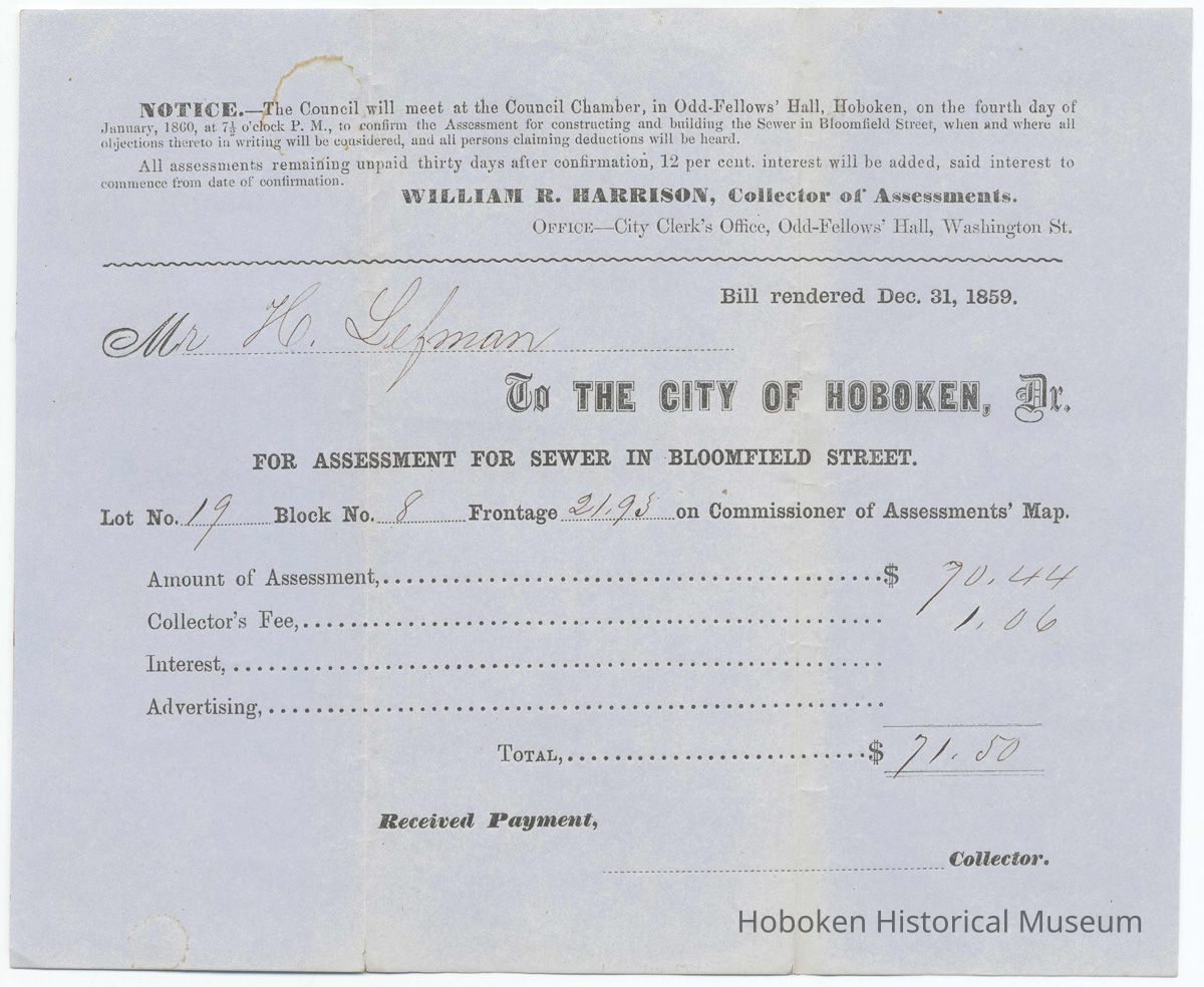 front; reverse blank