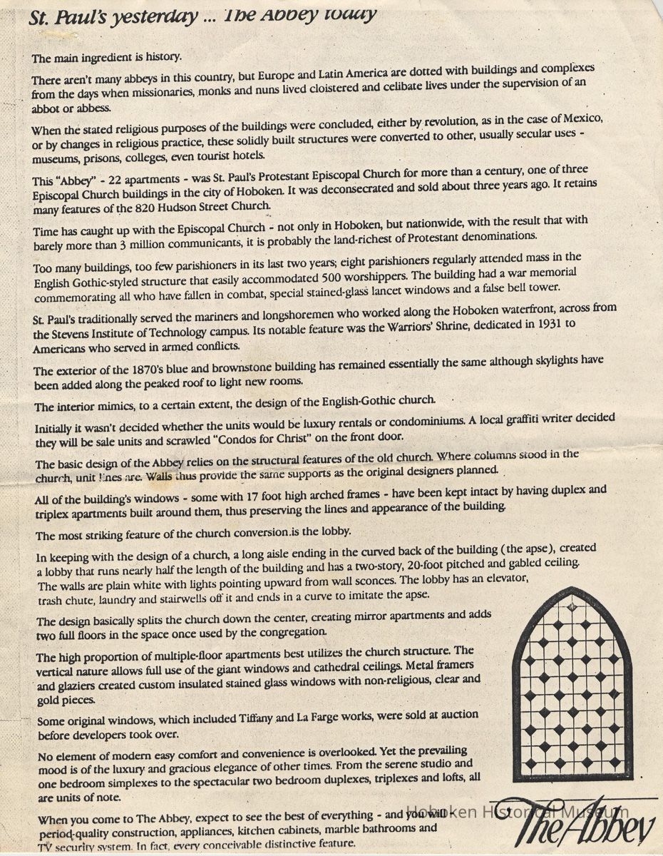 leaf 1 of 2 The Abbey