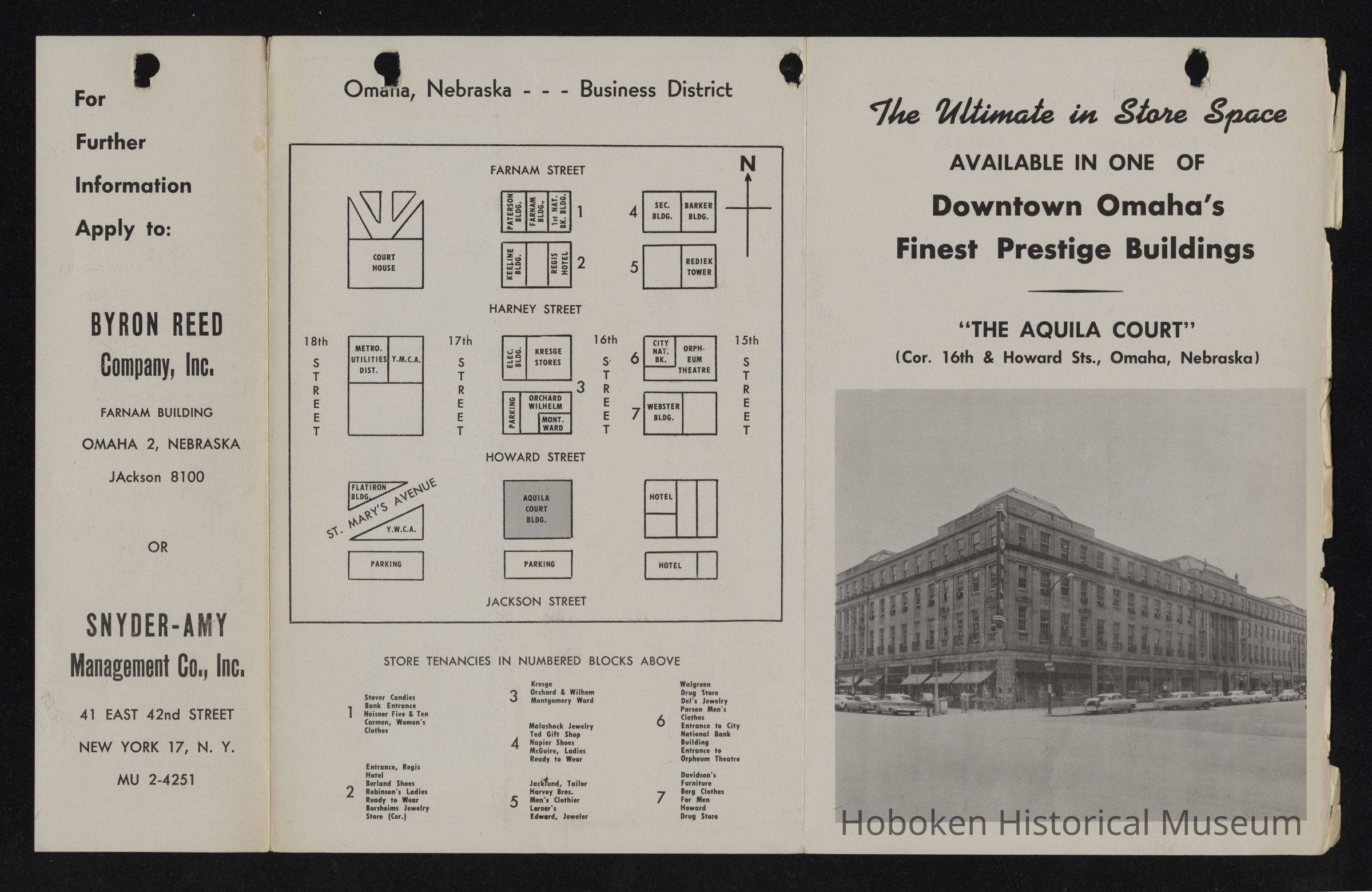 Leaflet for The Aquila Court building, Omaha, NE. picture number 1