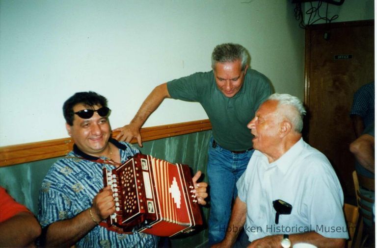 Color photo of the interior of the Monte San Giacomo Democratic Club, Inc. at 531 Adams St., during a Museum visit, Hoboken, July 9, 2000. picture number 1