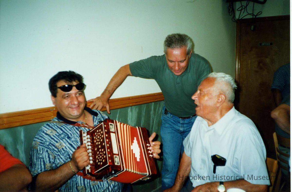 Color photo of the interior of the Monte San Giacomo Democratic Club, Inc. at 531 Adams St., during a Museum visit, Hoboken, July 9, 2000. picture number 1