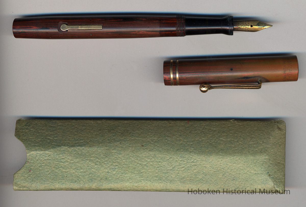 Fountain pen probably belonging to Allan W. Moore (1889?-1919); resident at 1227 Garden St., Hoboken. picture number 1