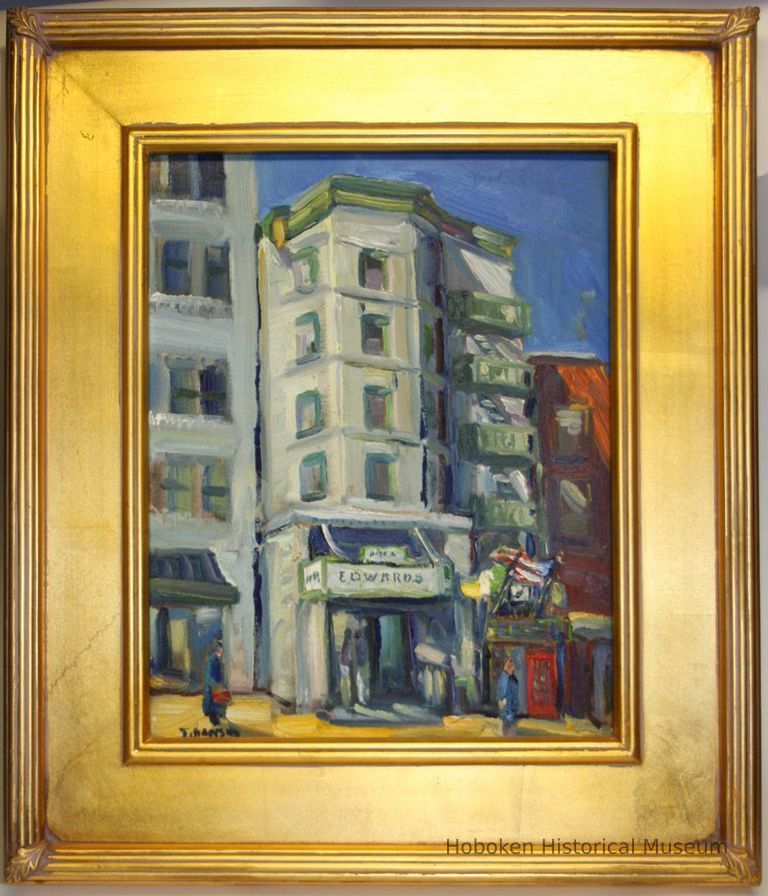 Tihansky, Hotel Edwards painting with frame