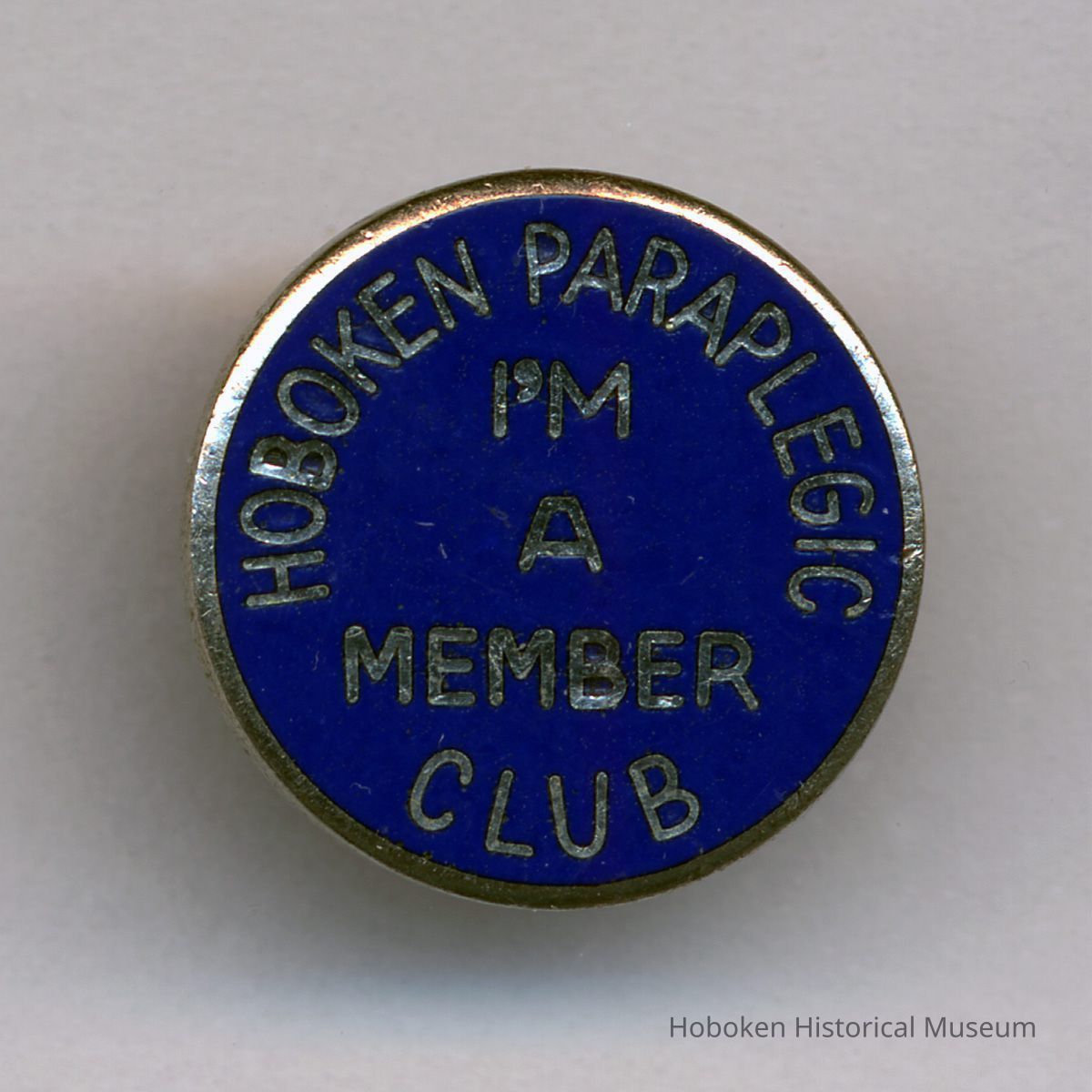 Button pin: Hoboken Paraplegic Club