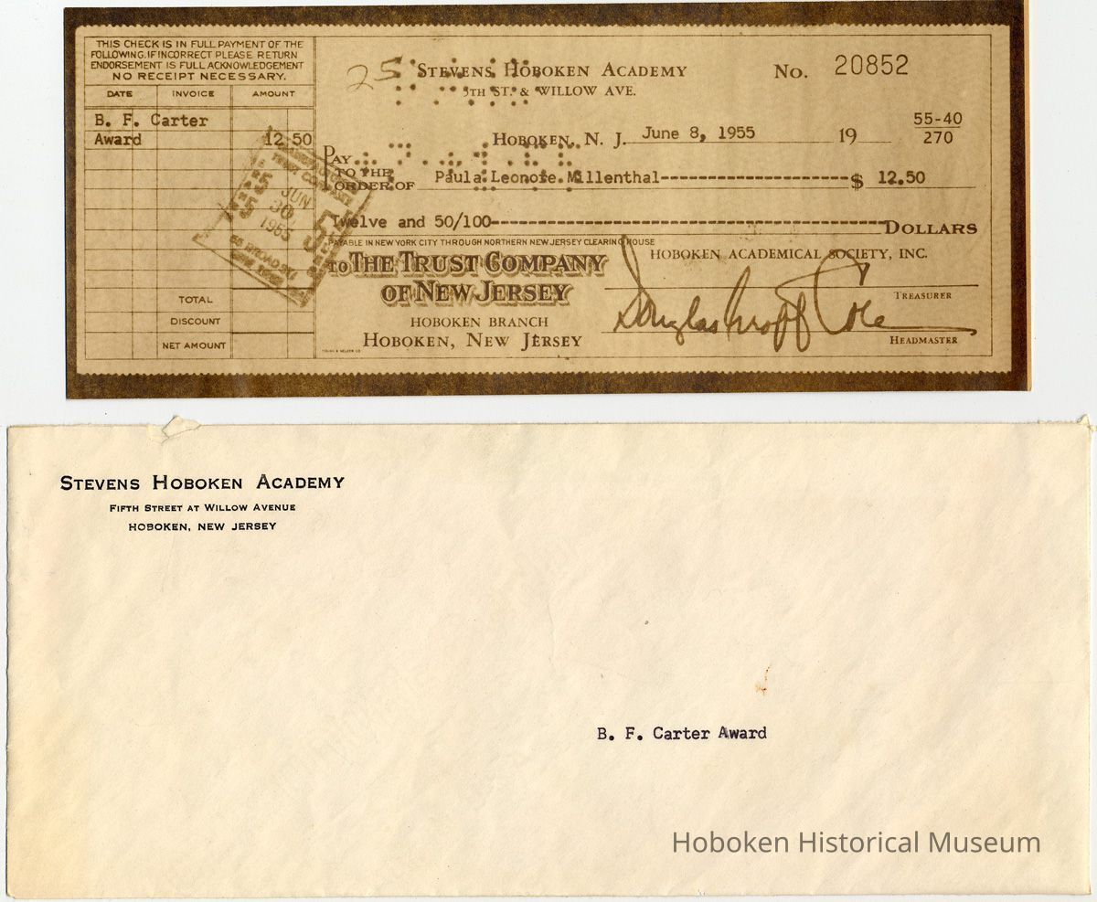 check + envelope
