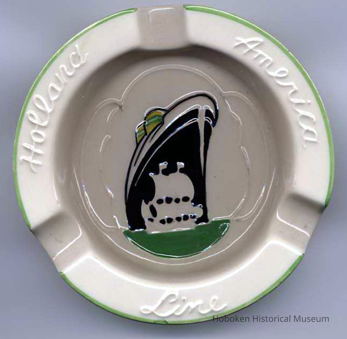 Holland America ceramic ashtray