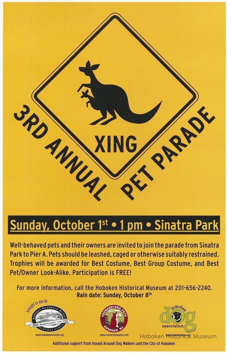 Poster for Third Annual Pet Parade, Sunday, October 1, 2006. picture number 1