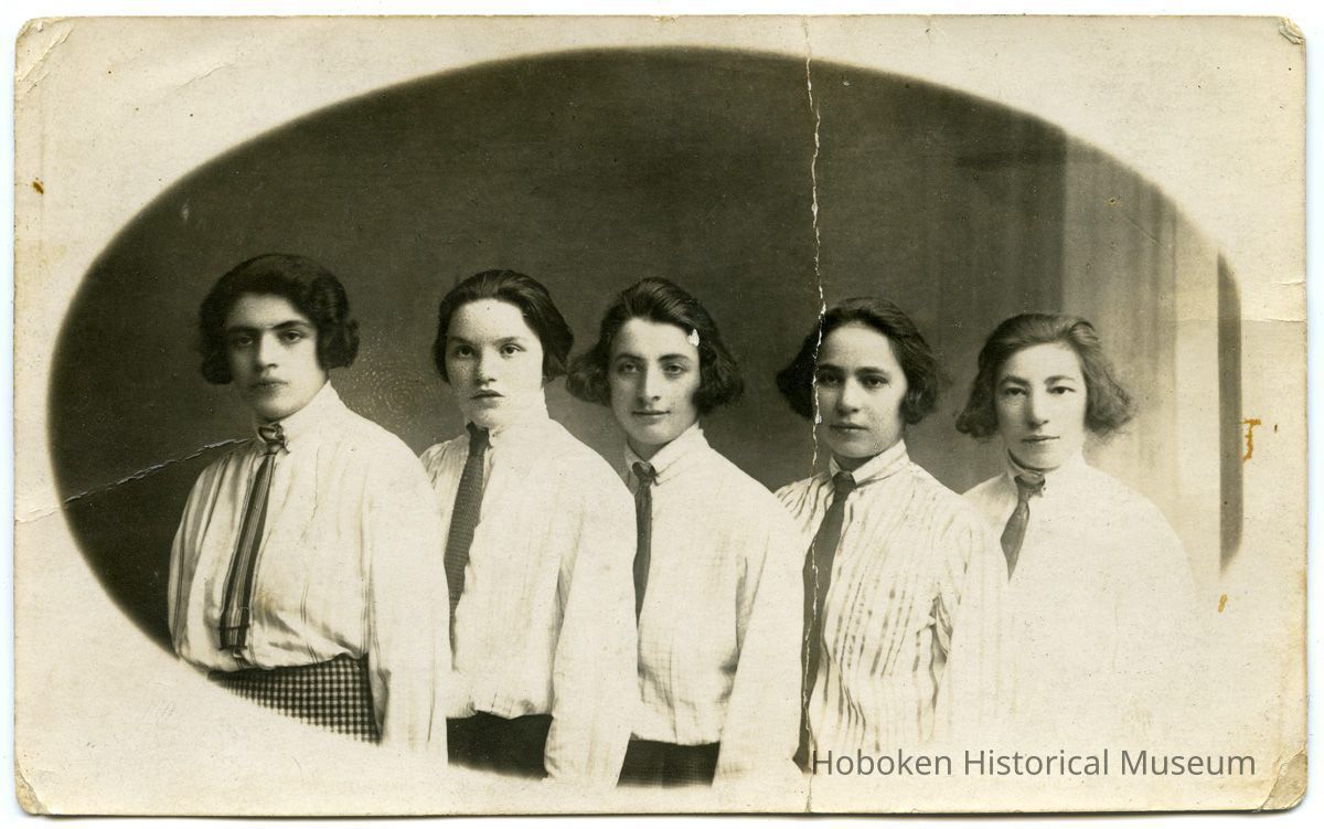 front: Edith Pencak (left) with four other women