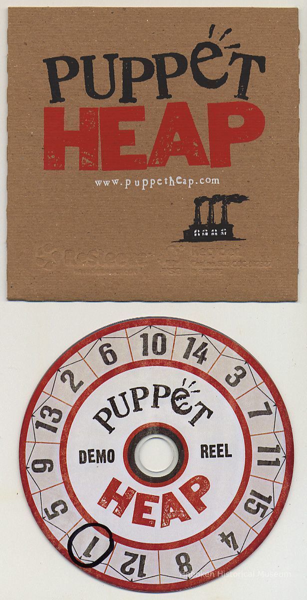 disk 1: Puppet Heap Demo Reel; printed sleeve