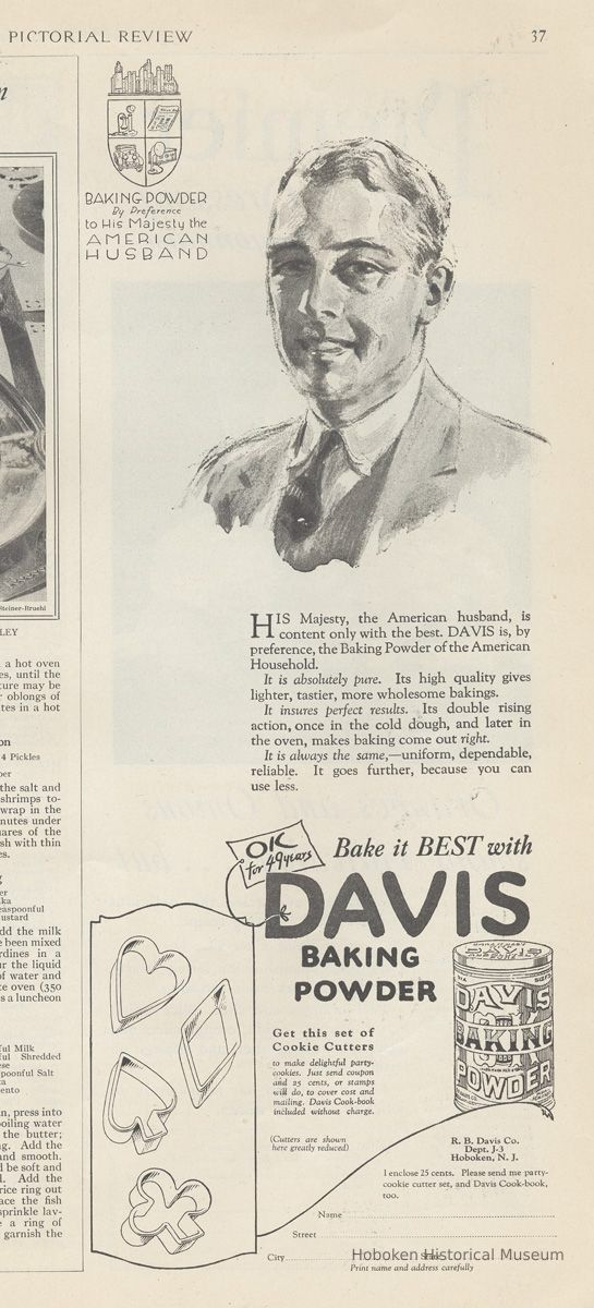 Davis Baking Powder (cookie cutters); Pictorial Review, March 1927