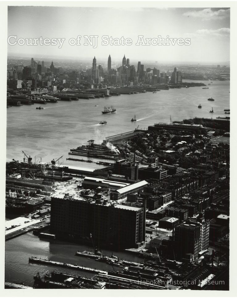 image Lipton Tea building aerial, July 20, 1951; Copyright: NJ State Archives