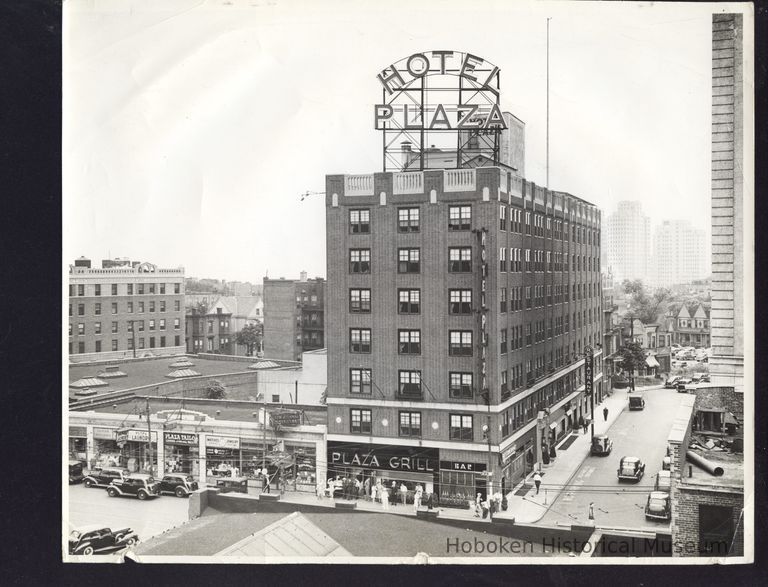 B&W Photograph of Hotel Plaza, Jersey City, NJ picture number 1