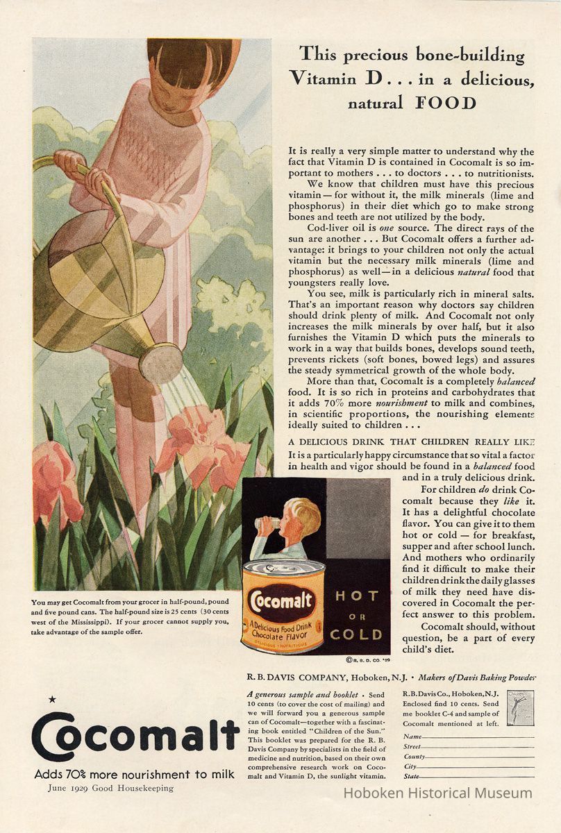 Cocomalt, full page ad, Good Housekeeping, June 1929