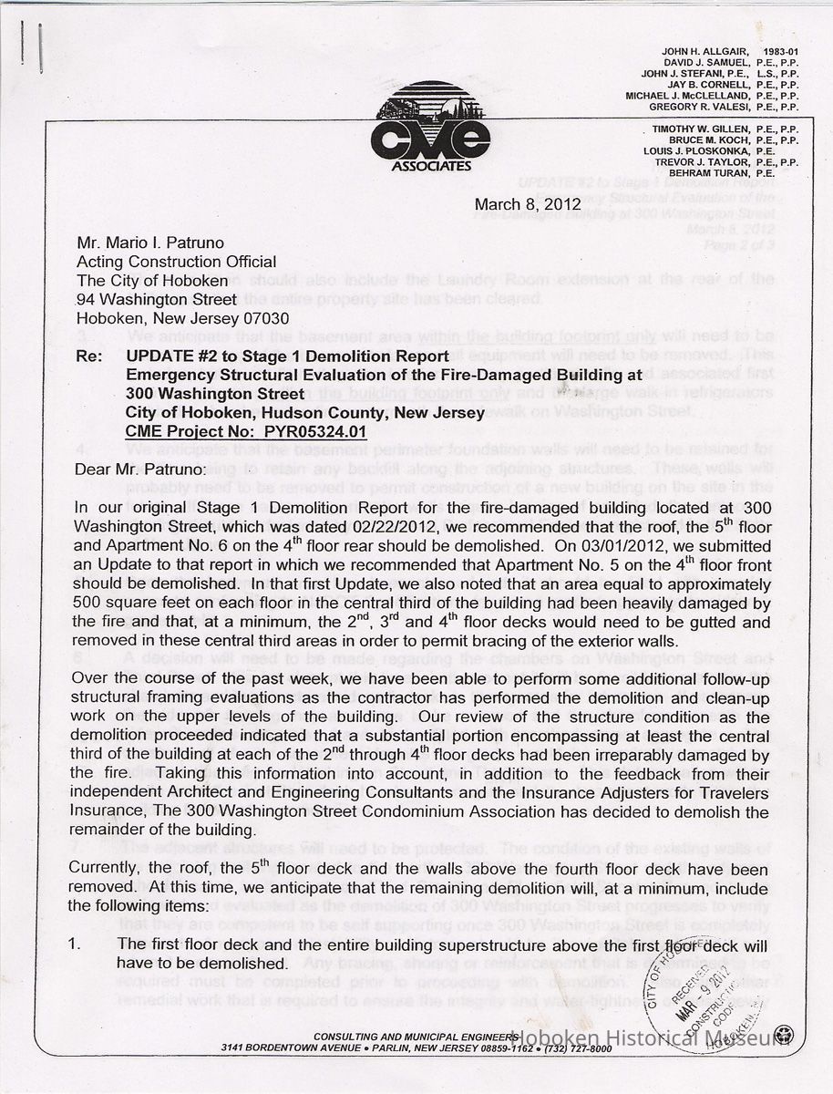 300 Washington report: page 1 of 3