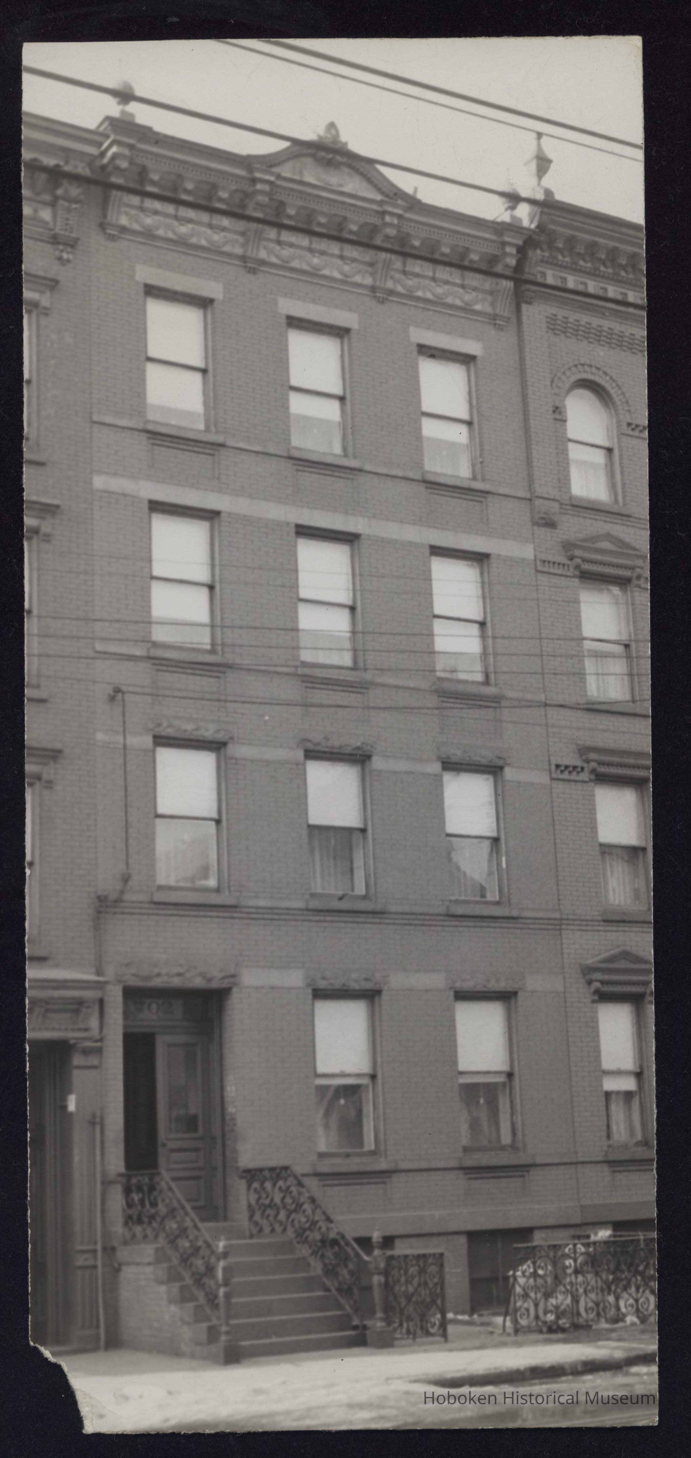 B&W photo of apartment buildings at 702 Willow Ave., Hoboken, NJ. picture number 1
