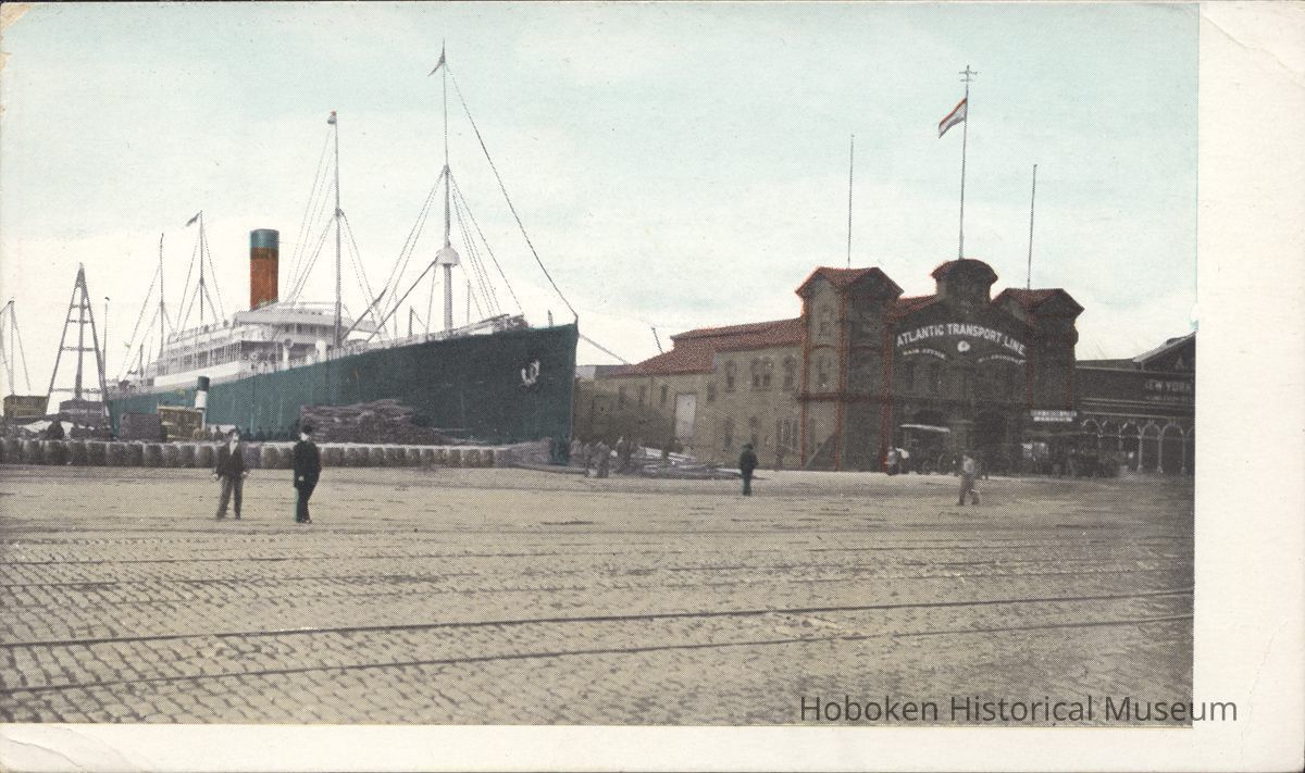 Postcard: Ship at Pier, Hoboken, NJ picture number 1