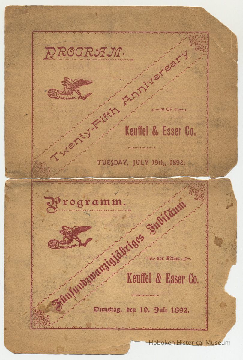 pg [1] front cover; titled twice - English top; German below.