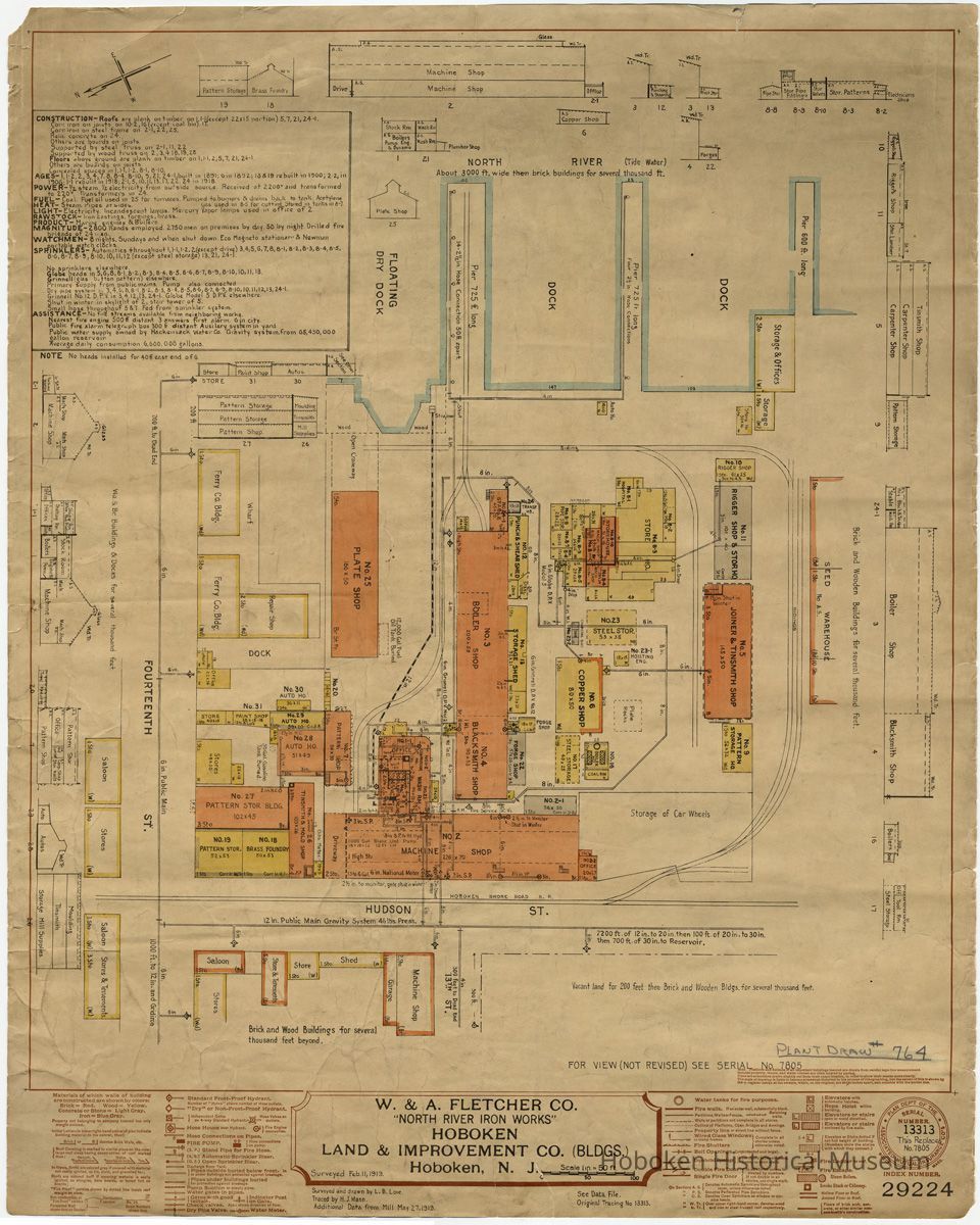 full sheet 1919  Fletcher fire map