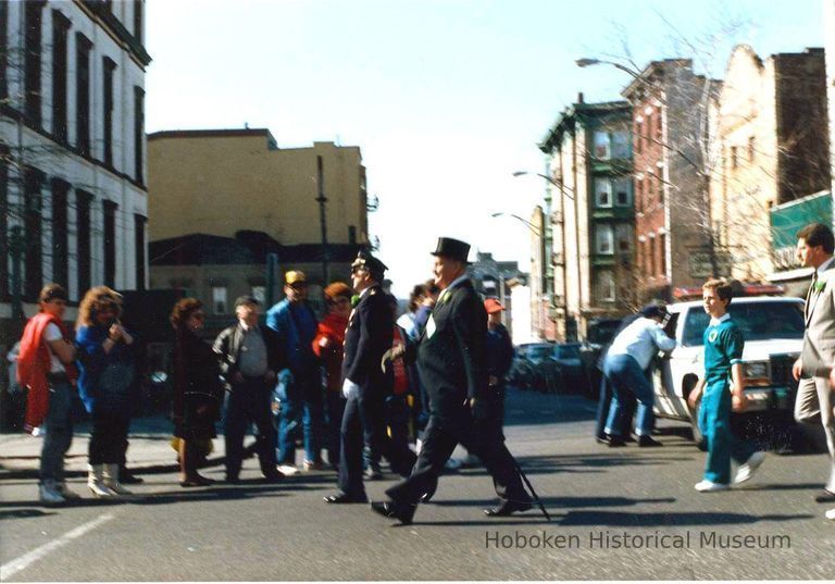 Color photo of the St. Patrick's Day Parade, Hoboken, 1987(?). picture number 1