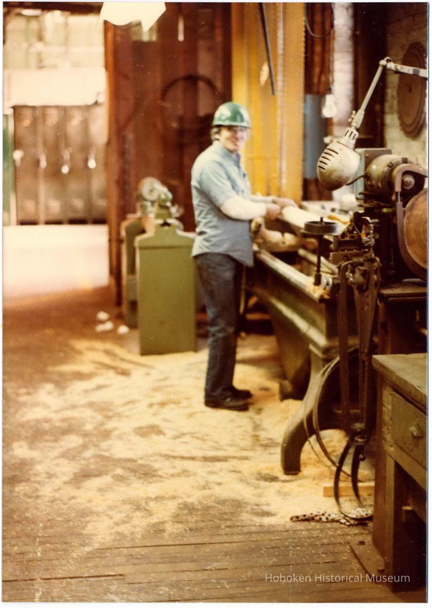 Digital scan of color photo of Bethlehem Steel Hoboken Shipyard, Hoboken, no date, circa 1970-1980. picture number 1