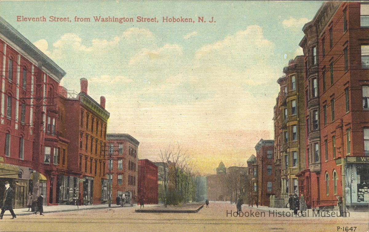 Postcard: 11th Street, Hoboken, NJ picture number 1