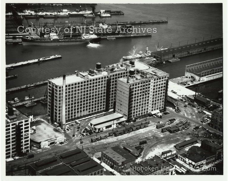 image Lipton Tea building aerial, July 20, 1951; Copyright: NJ State Archives