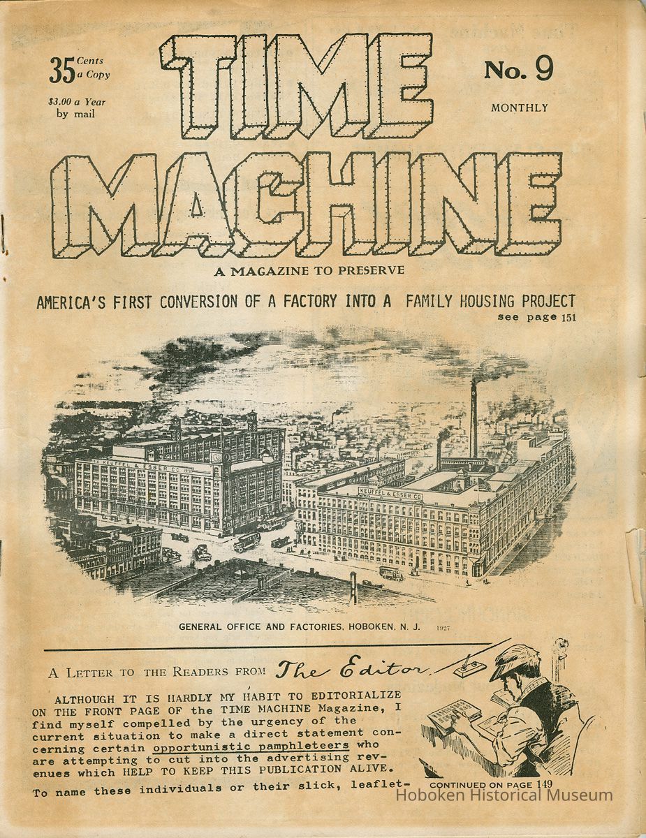 Time Machine Magazine No. 9; front cover