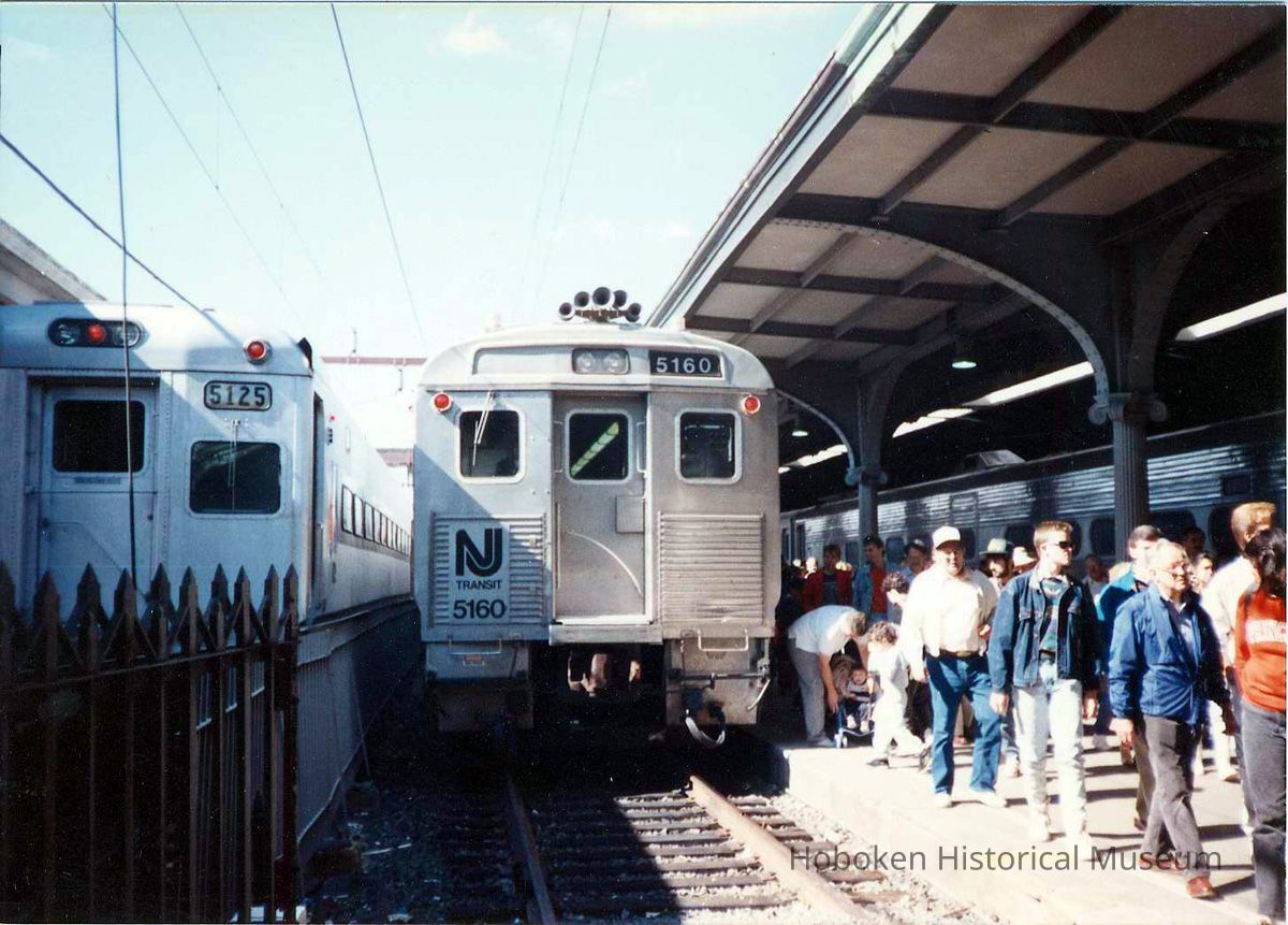 Color photo of the NJ Transit Train Festival, Hoboken 1989. picture number 1