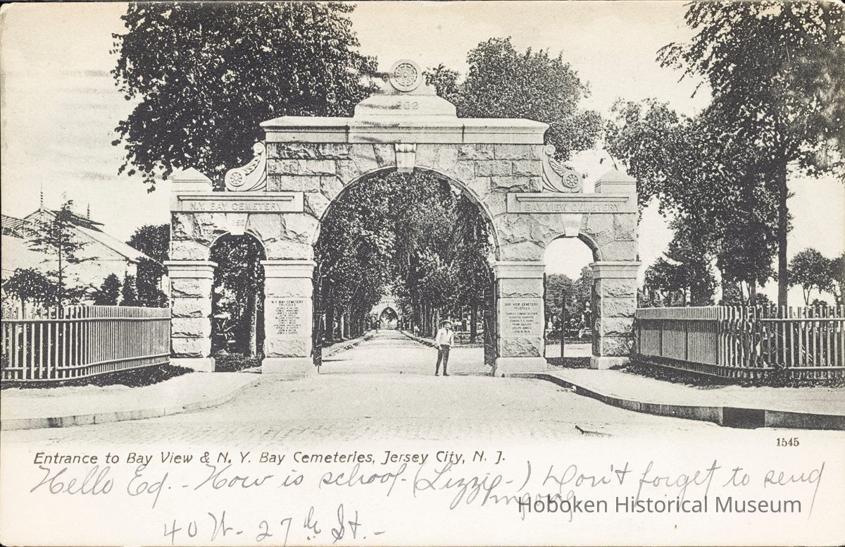 Postcard: Bay View Cemetery, Jersey City, NJ picture number 1
