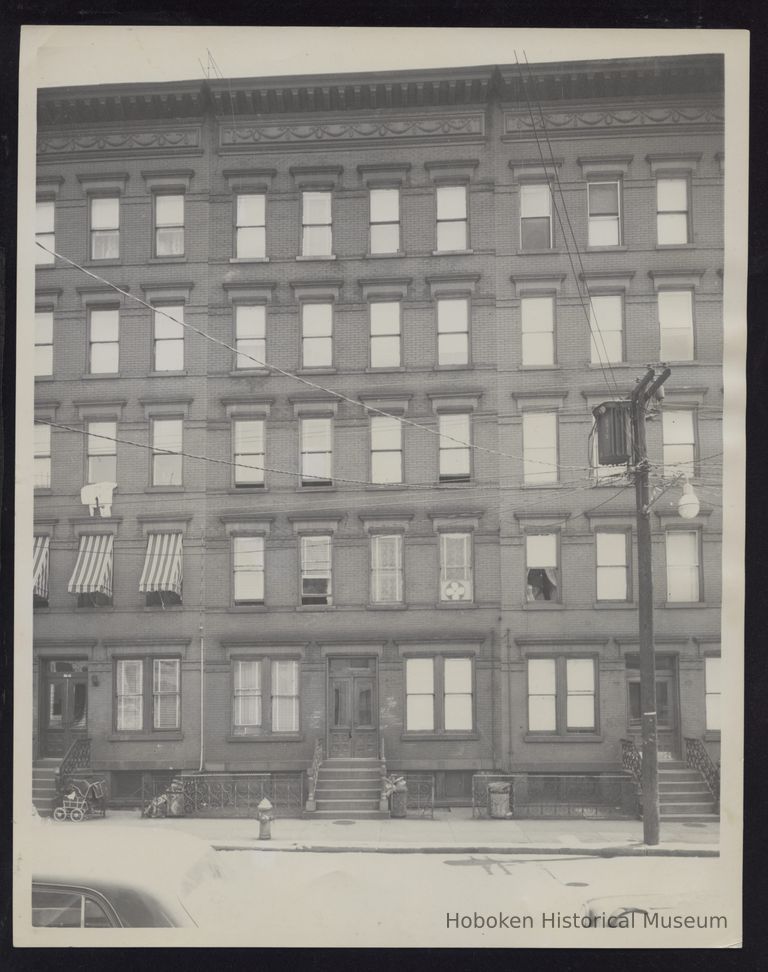 B+W photo of 923 Park Ave., Hoboken, NJ. Not dated. picture number 1