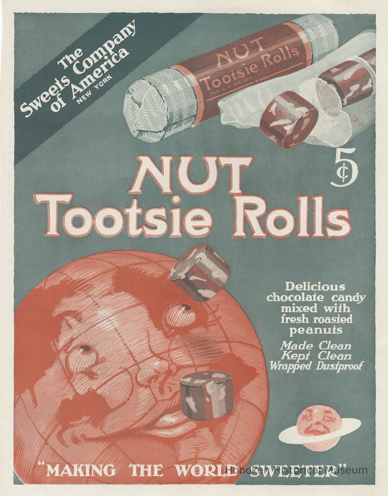 Tootsie Rolls, Sweets Company, New York, 1919