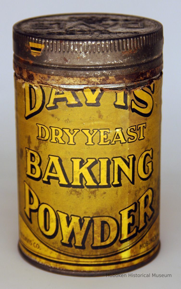 front Davis Dry Yeast Baking Powder eight to twelve ounce can