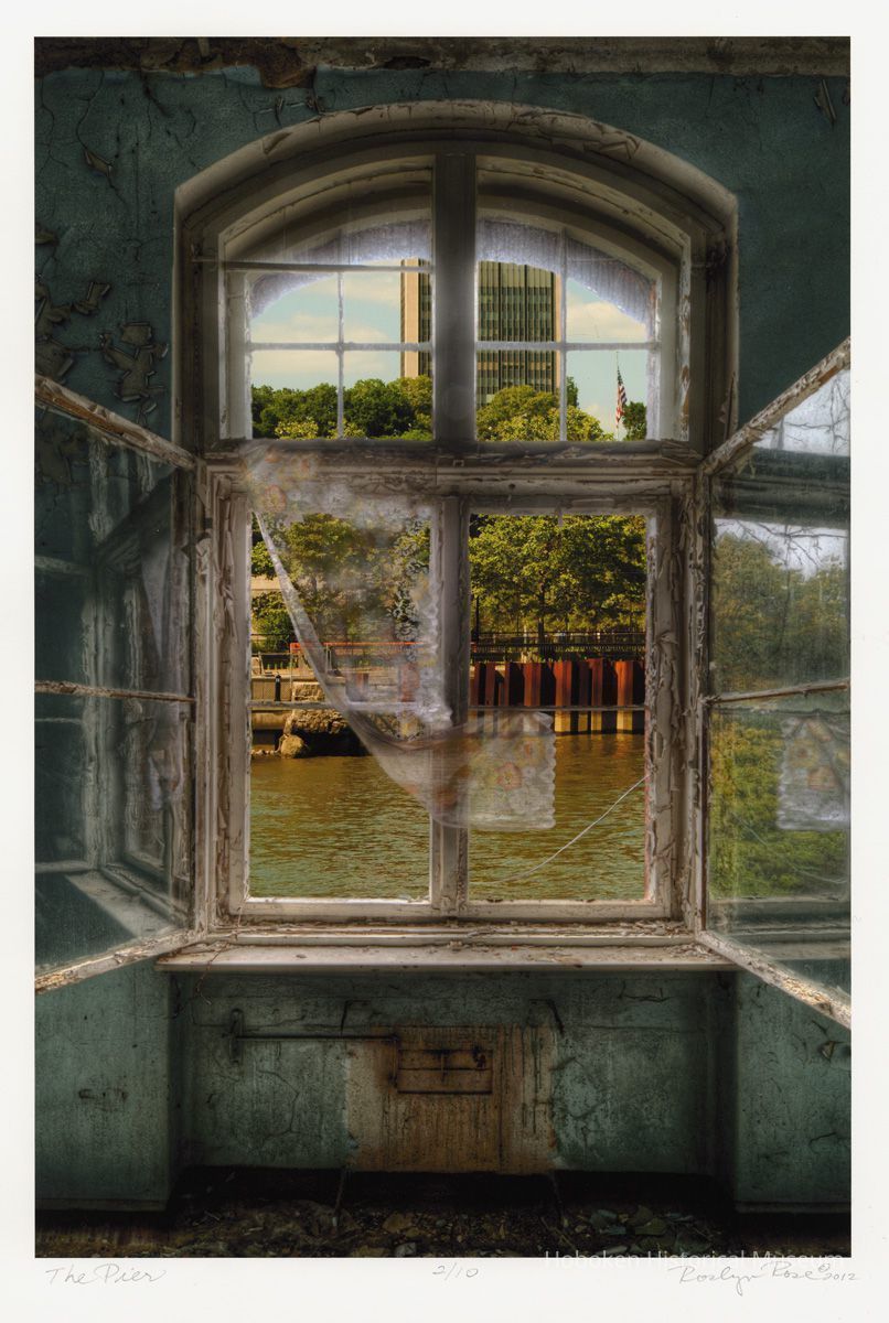 Roslyn Rose: The Pier; photomontage print