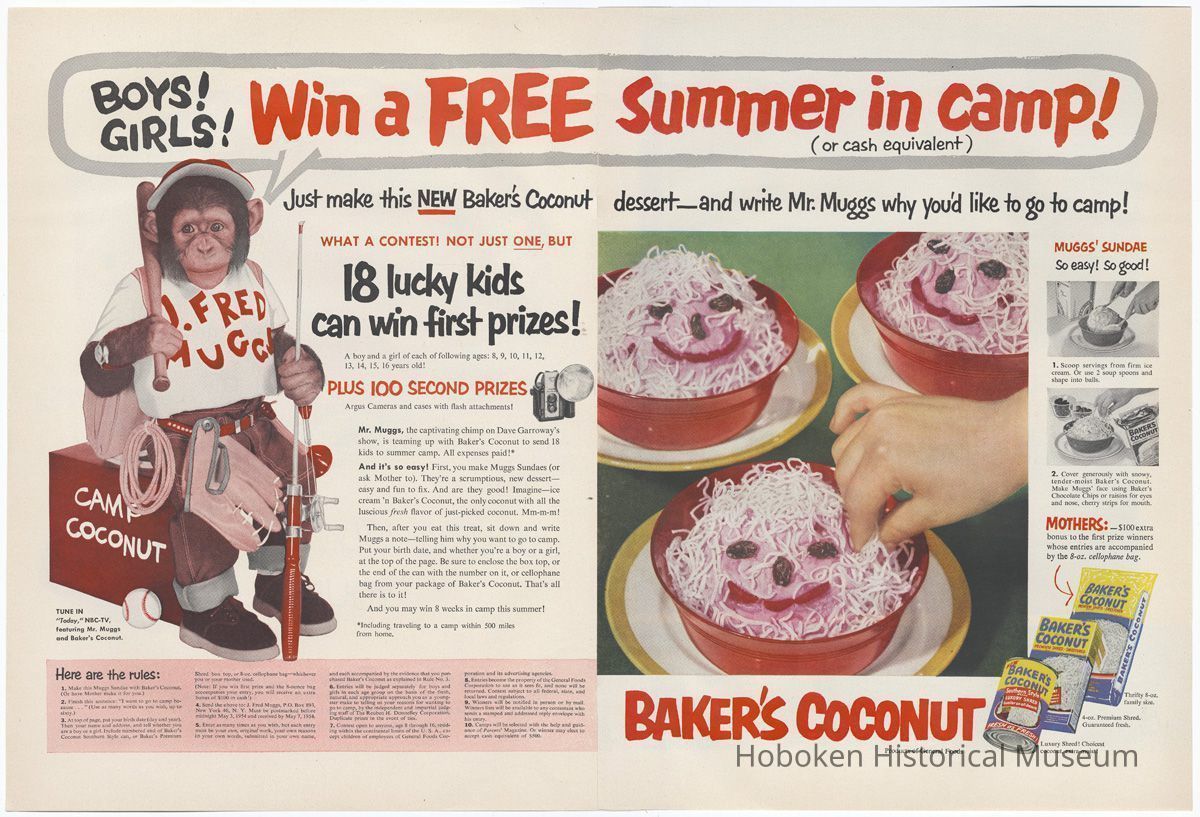 Baker's Coconut, Life, March 29, 1954