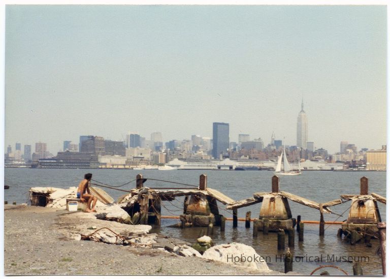 old pier deck and pilings