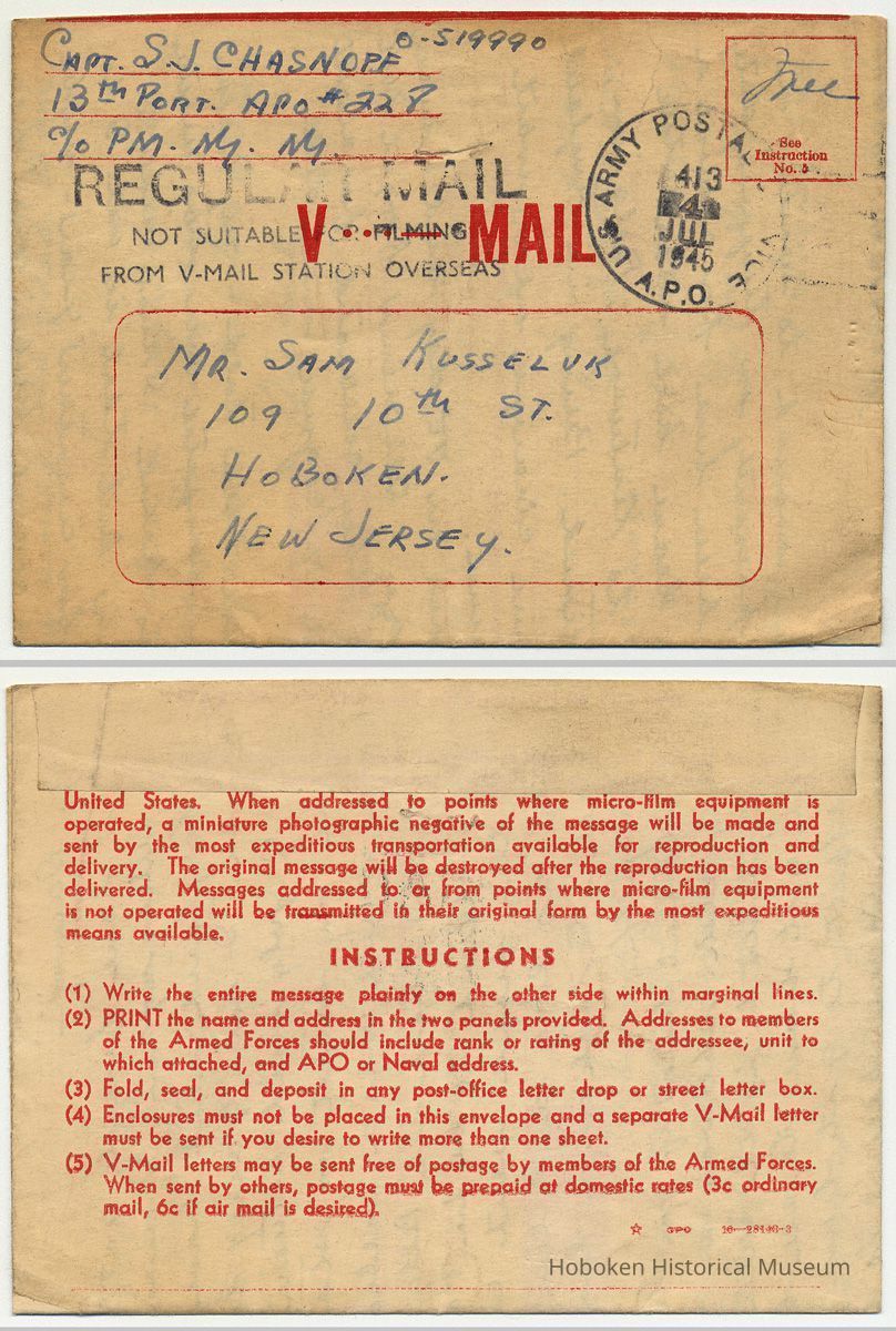 folded as closed: front and back