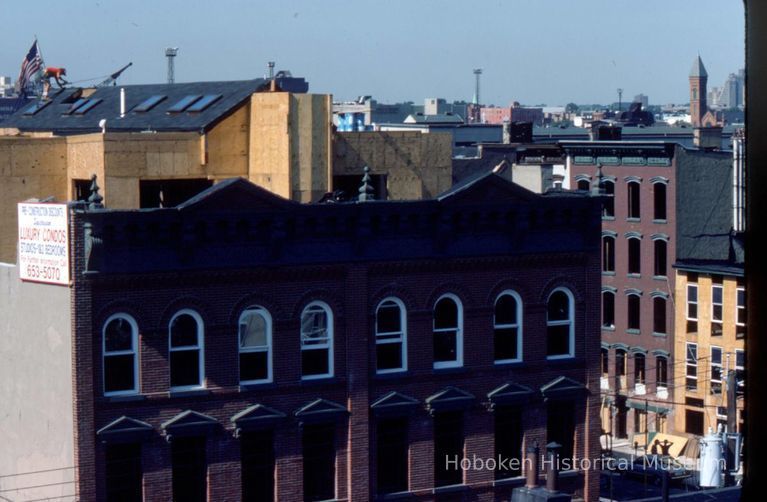 Color slide of building under renovation on or near Newark and Garden Sts., Hoboken, ca. 1984. picture number 1