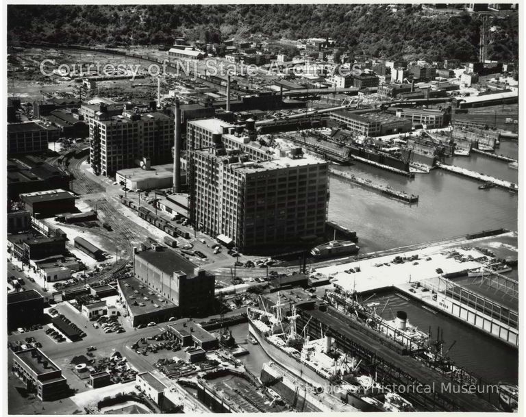 image Lipton Tea building aerial, July 20, 1951; Copyright: NJ State Archives