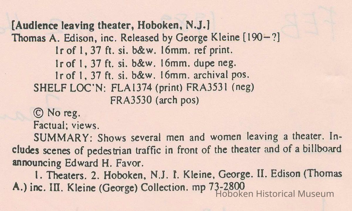 Libary of Congress cataloging