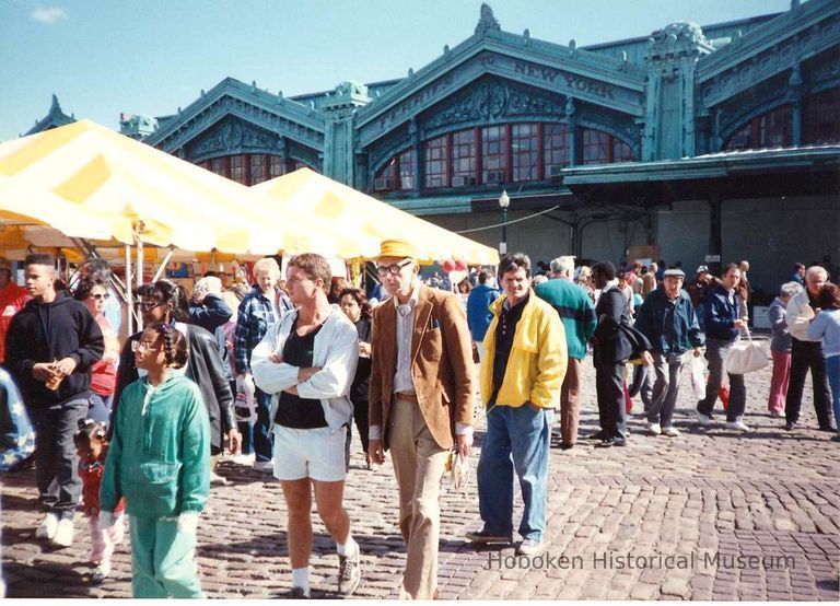 Color photo of the NJ Transit Train Festival, Hoboken 1989. picture number 1