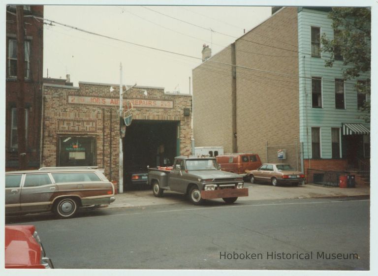 Color photo of Joe' Auto Repairs, 219 Clinton St., Hoboken, no date, ca. 1980. picture number 1