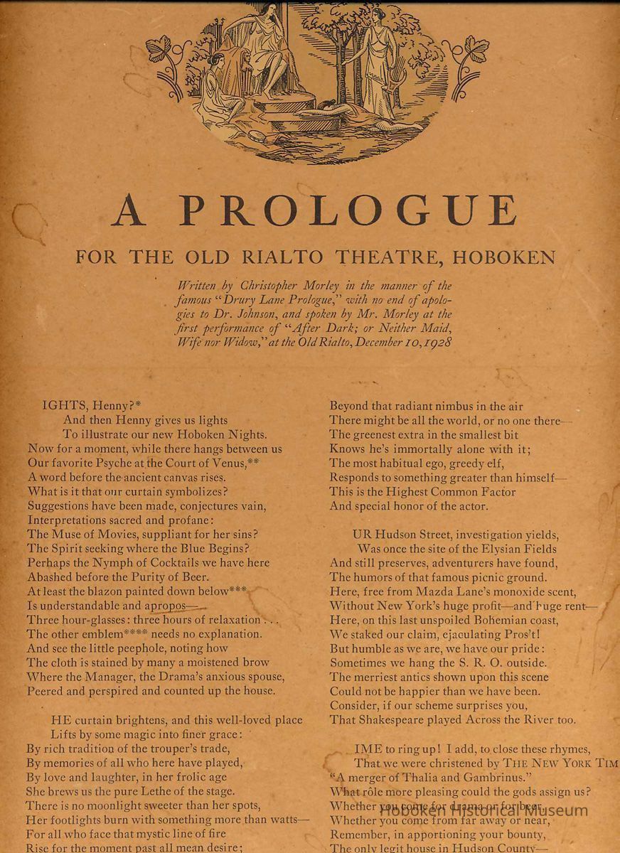 Framed broadside 