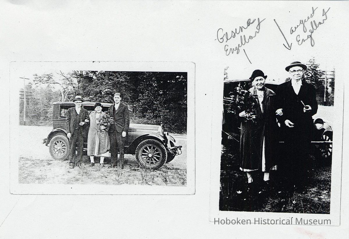 Photocopies of 6 photographs of August & Gesina Engelbart, once residents of Hoboken, ca. 1917-1940. picture number 1