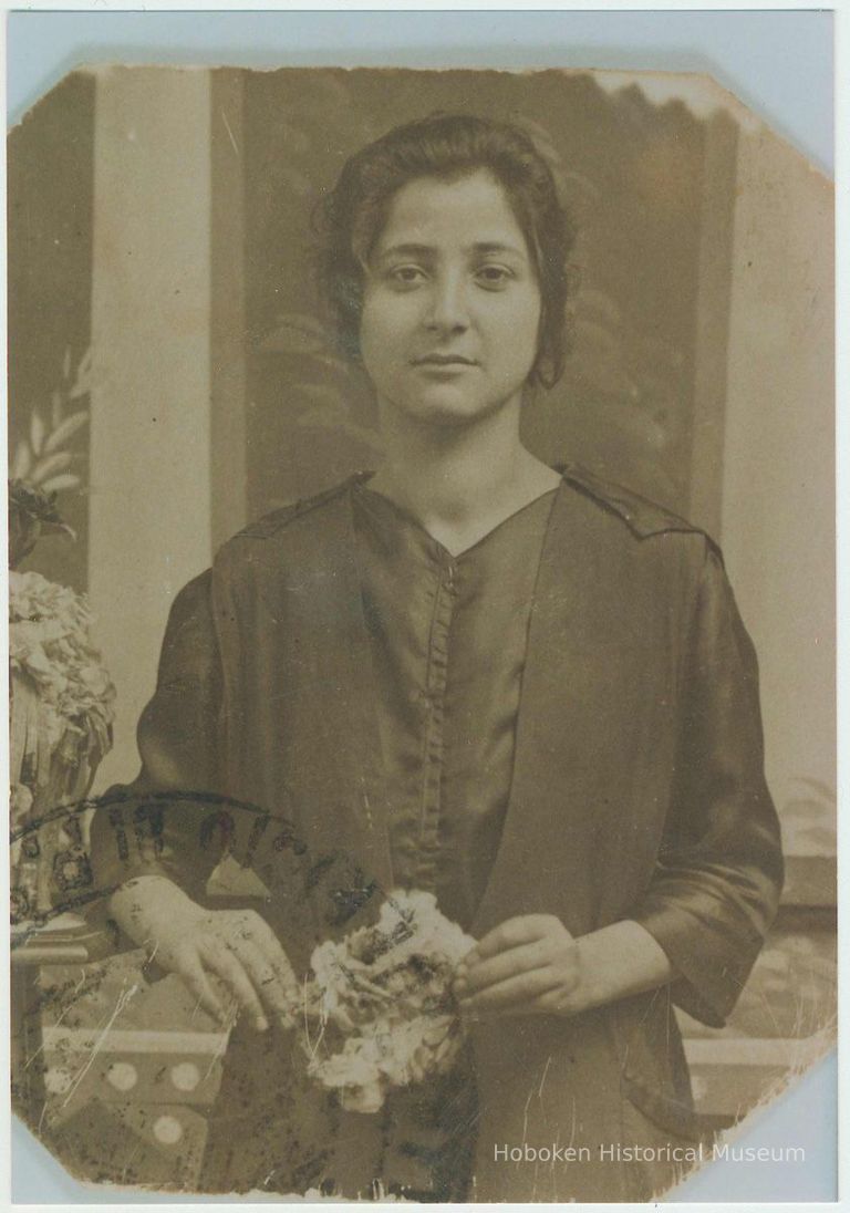 Color copy photo of photo of a woman who is related to the Gerrino family of Hoboken, no date, ca. 1900. picture number 1