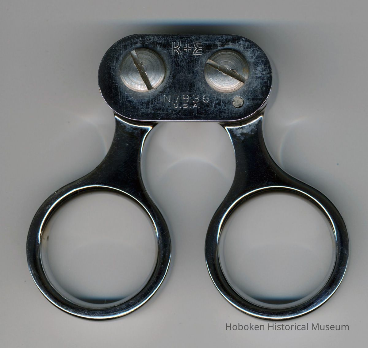 top view; closed position